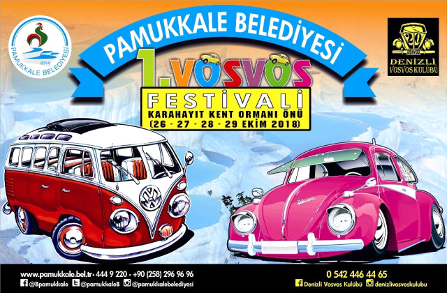 1. Vosvos Festivali 26 Ekim de Pamukkale’de Başlayacak