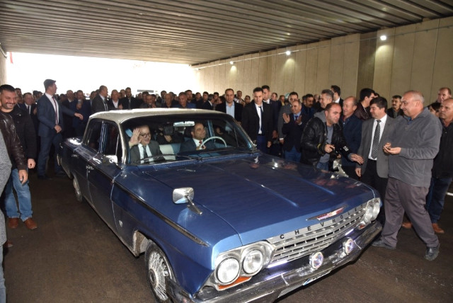 Başkan Ergün’den Klasik Otomobilli Kavşak Açılışı