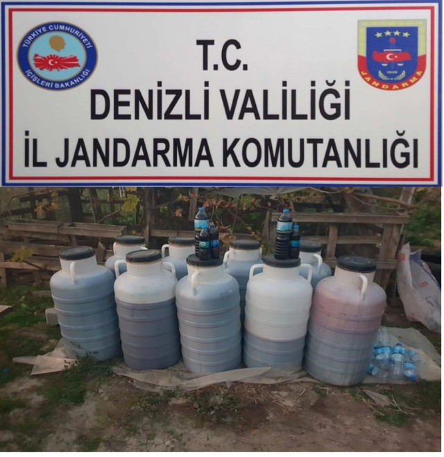 Denizli’de 750 Litre Kaçak Şarap Ele Geçirildi
