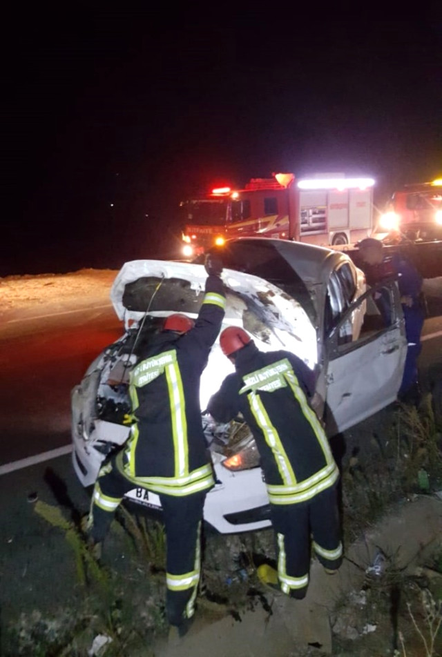 Denizli’de Otomobil Takla Attı: 4 Yaralı