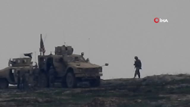 ABD Askerleri Nöbet Tuttu, Ypg’liler Hendek Kazdı