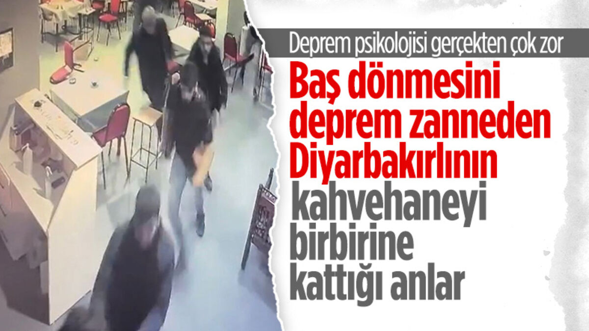 Diyarbakır’da kahvehanede başı dönen kişi deprem paniği yaşattı