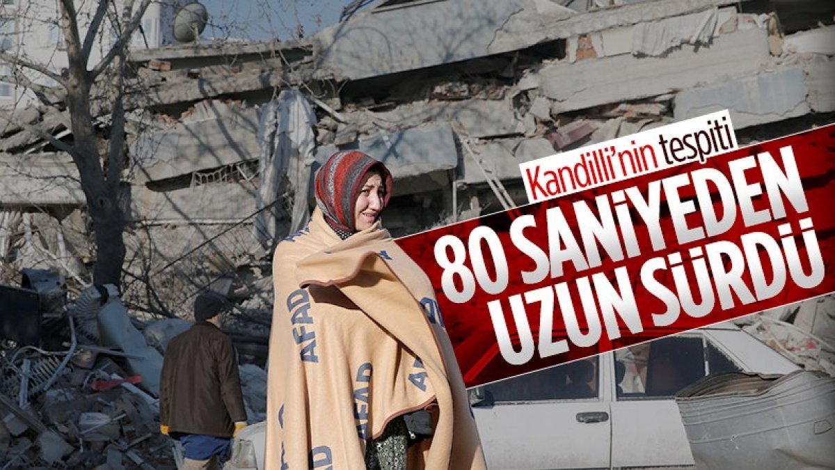 Kandilli Rasathanesi’nden Pazarcık depremi açıklaması: 80 saniyeden uzun sürdü