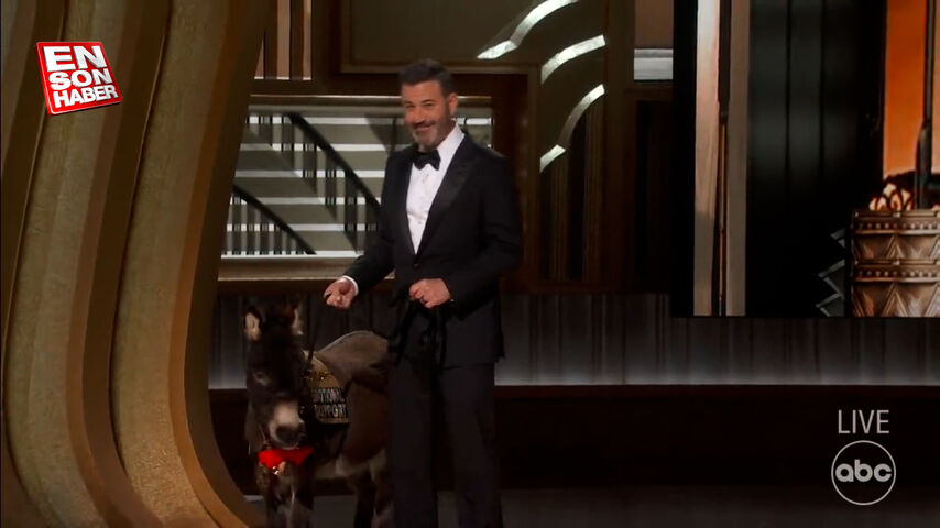 Jimmy Kimmel, 95. Oscar Ödülleri’nde sahneye eşekle çıktı