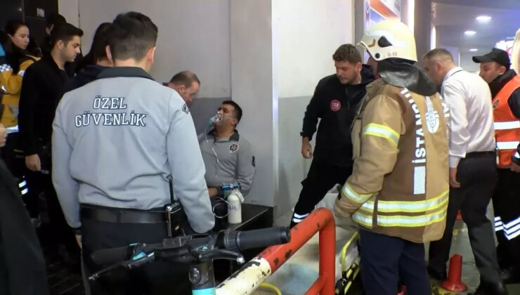 Şişli-Mecidiyeköy Metro İstasyonu’nda Yangın: Güvenlik Vazifelisi Hastaneye Kaldırıldı
