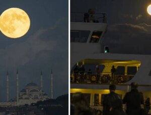 Yılın en büyük ‘Süper Dolunay’ı görenleri büyüledi
