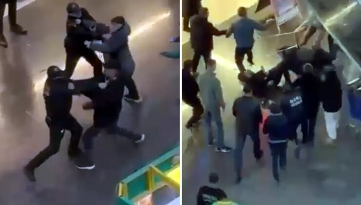 AVM’de güvenlik görevlisinin başına sandalye ile vurdu